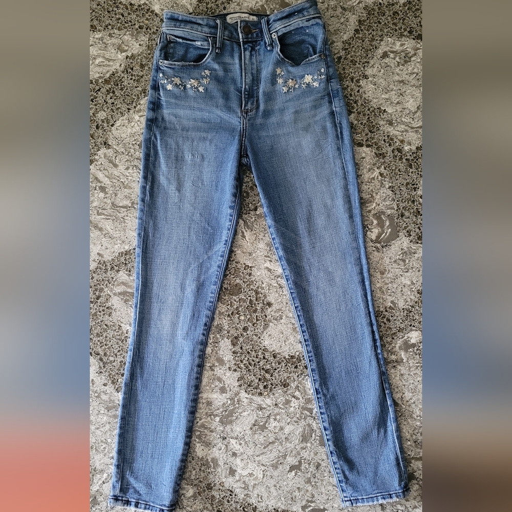 Abercrombie Super Skinny Ankle High Rise Curve Love